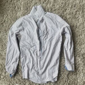 Men's Red and White Checkered Shirt